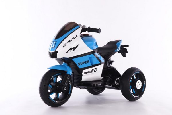Ramiz Elektrická motorka pre deti SUPER Motorcycle - modrá farba