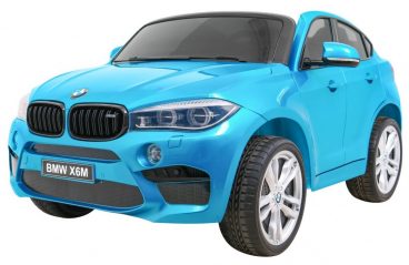 Elektrické autíčko pre deti  BMW X6M, dvojmiestne, lakované,modrá farba