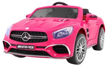 Elektrické autíčko pre deti Mercedes SL65 AMG nelakované ružové