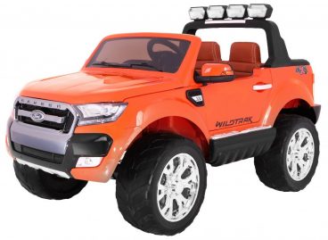 Elektrické autíčko FORD RANGER WILDTRAK pre deti pomarančové, lakované