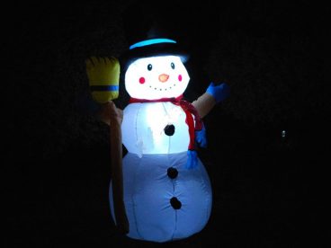 Nafukovací snehuliak do záhrady, interiéru 120cm