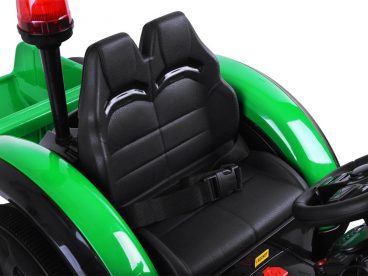 Elektrický traktor pre deti s vlečkou, diaľkové ovládanie, MP3, USB, Eva kolesá