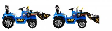 Elektrické autíčko Traktor s lyžicou - modré