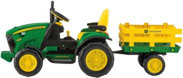 Peg Perego John Deere elektrický traktor  s vlečkou pre deti - 12V, 2x165w