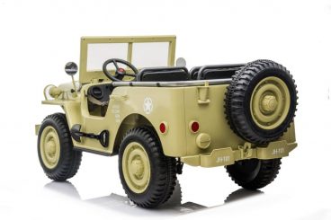 Elektrické autíčko pre deti Vojenská Retro Jeep 4 x 45W/12V